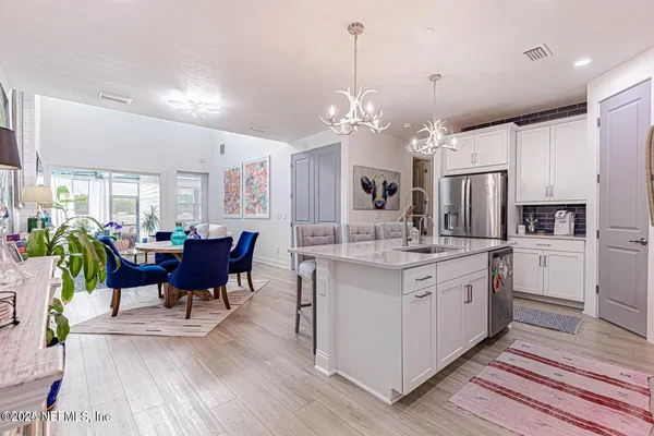 a view of kitchen and sink