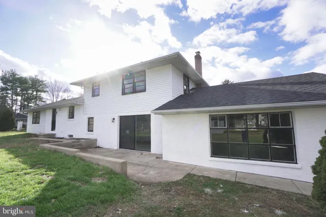 a house view with a garden space