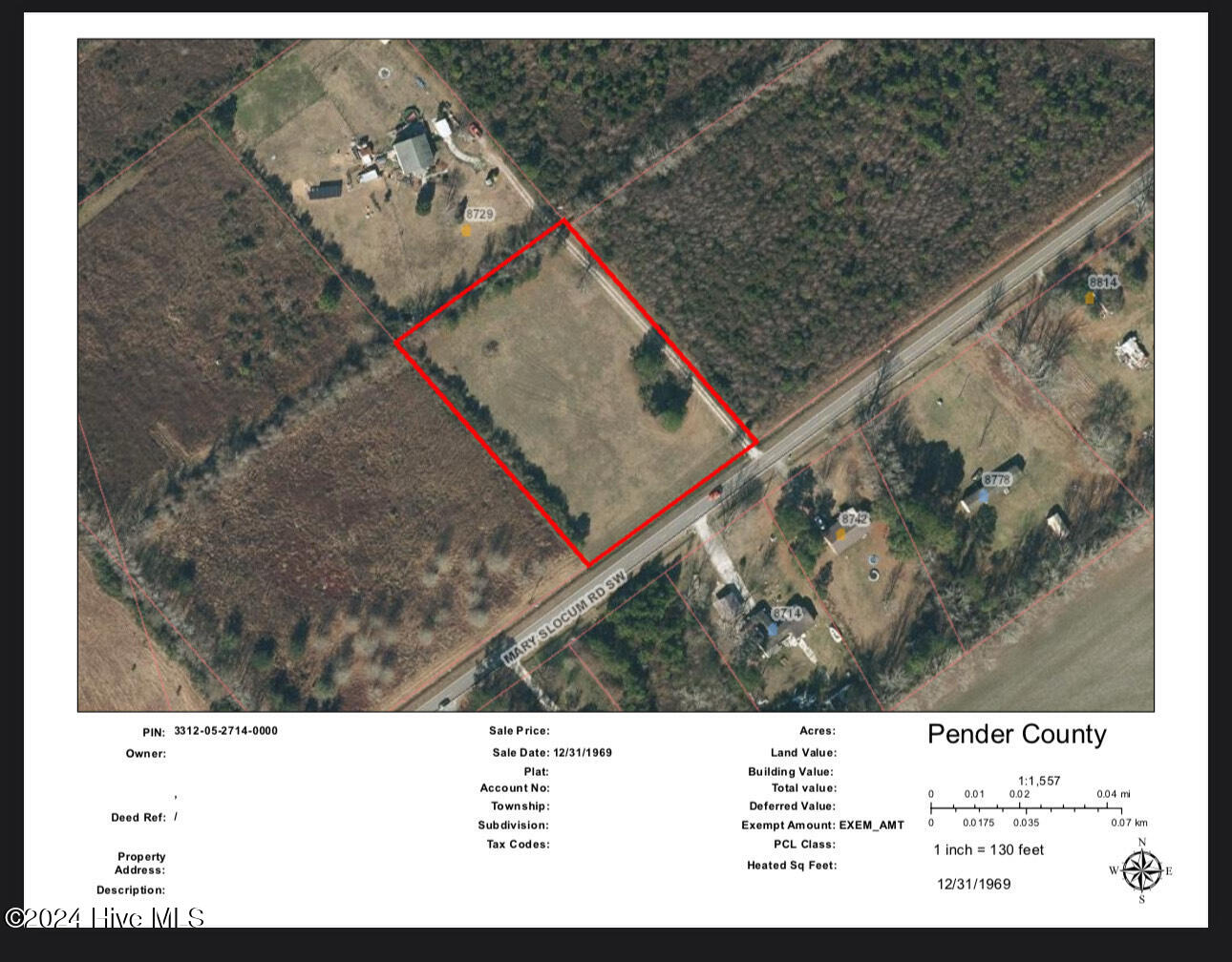 8729 Mary Slocum Road Southwest Watha, NC 28478 - Photo 3 of 4 Mary Slocum GIS Photography Info