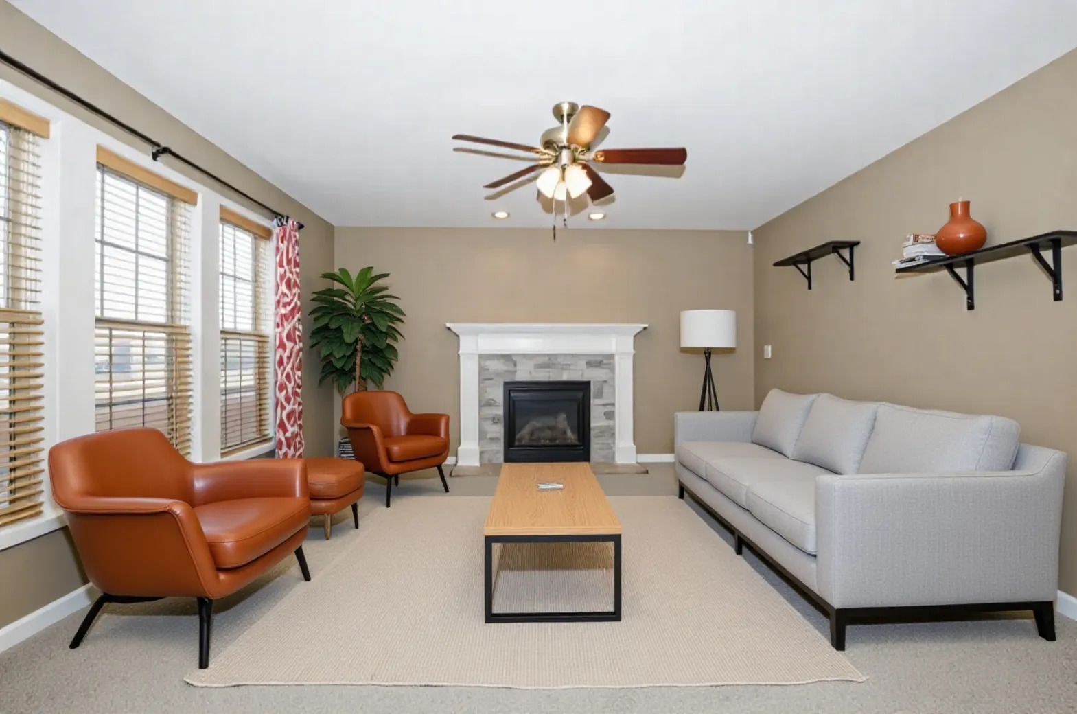 1714 Flagstone Drive Normal, IL 61761 - Photo 4 of 61 a living room with furniture and a fireplace