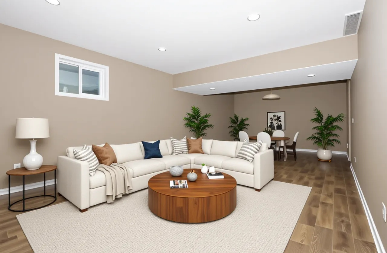 1714 Flagstone Drive Normal, IL 61761 - Photo 6 of 61 a living room with furniture and a lamp