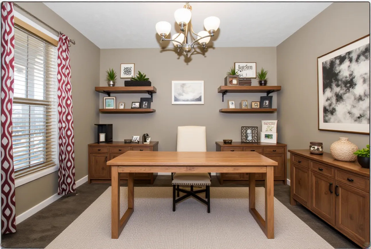 1714 Flagstone Drive Normal, IL 61761 - Photo 7 of 61 a view of a workspace with furniture