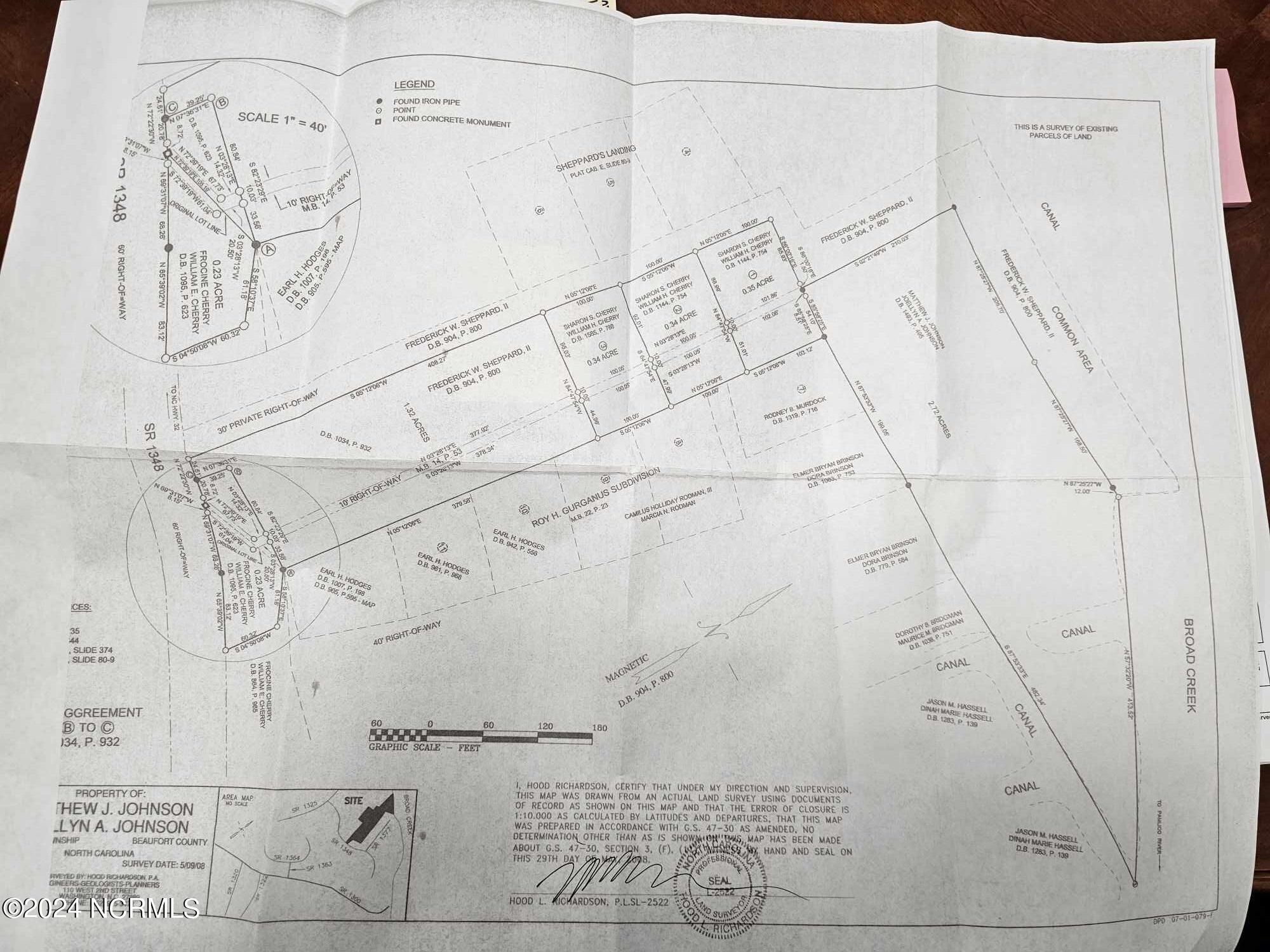 200 Sheppards Landing Washington, NC 27889 - Photo 26 of 26 Subdivision Map