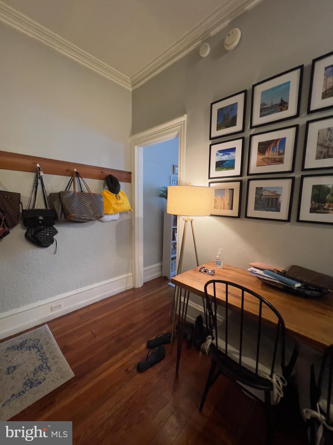 257 South 20th Street, Unit 2F Philadelphia, PA 19103 - Photo 13 of 29 a view of entryway and hall with wooden floor