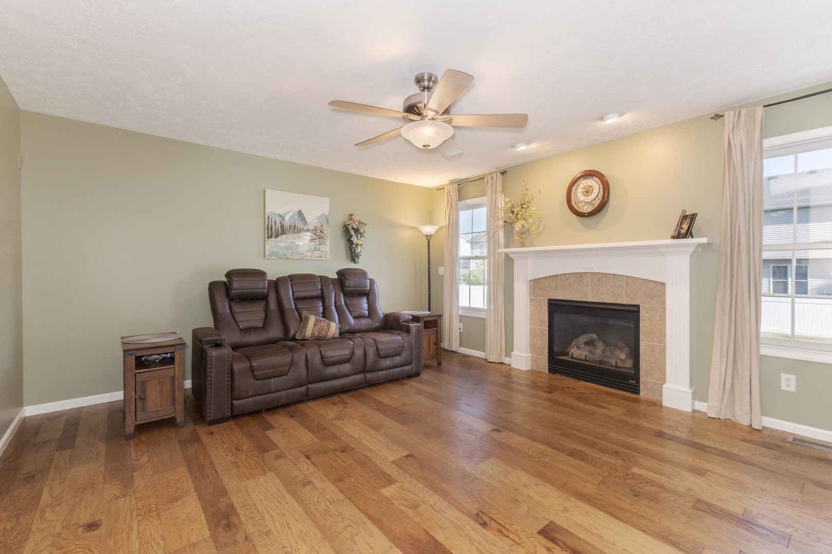 3276 Fire Fly Court Normal, IL 61761 - Photo 15 of 52 a living room with furniture and a fireplace