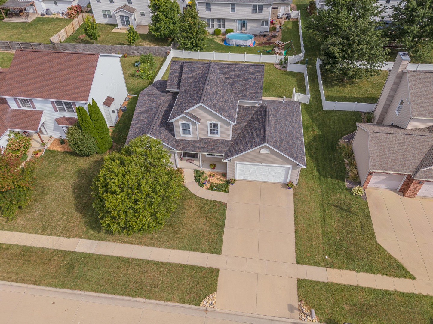 3276 Fire Fly Court Normal, IL 61761 - Photo 6 of 52 an aerial view of a house with a garden