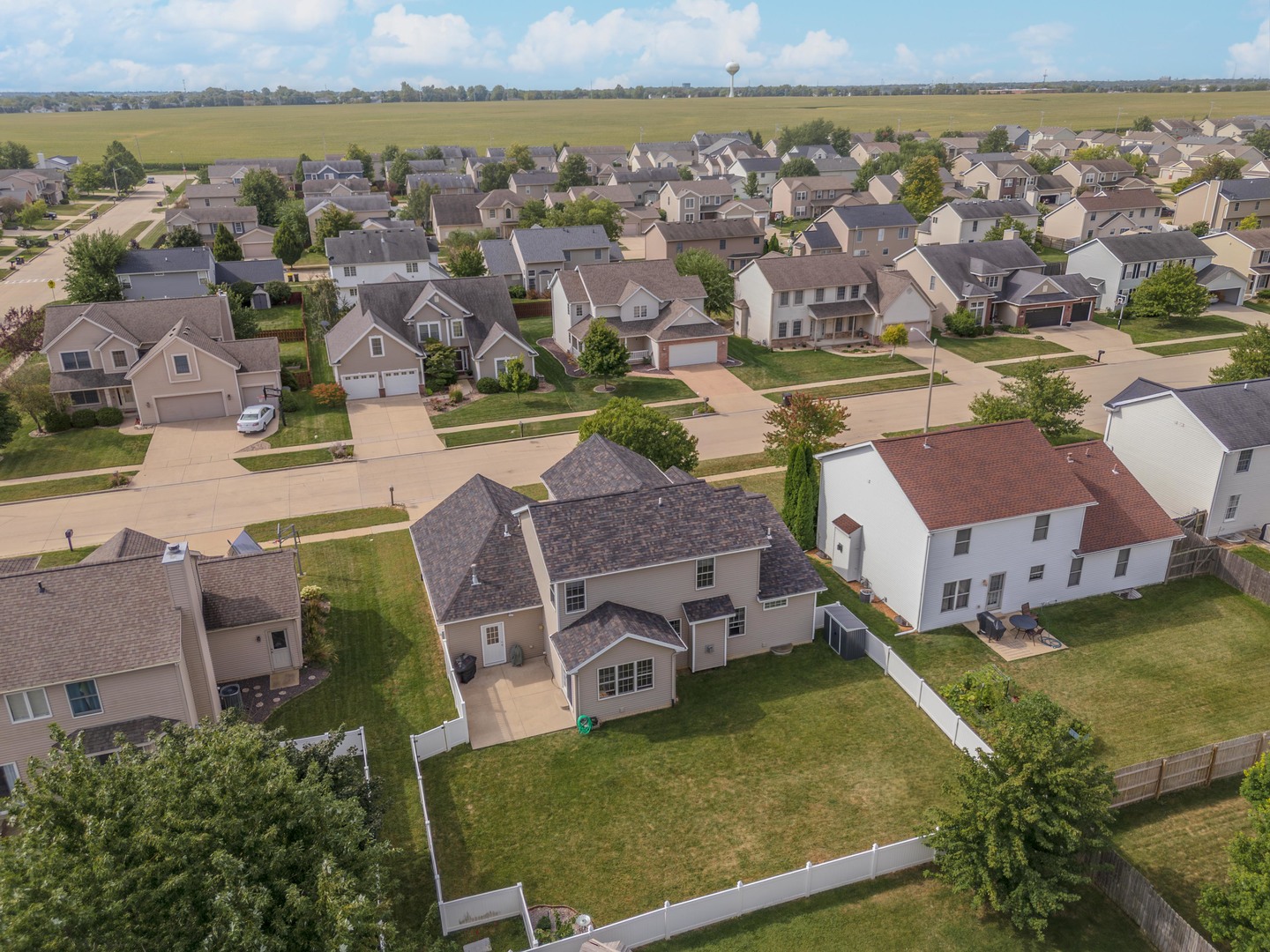 3276 Fire Fly Court Normal, IL 61761 - Photo 9 of 52 an aerial view of residential houses with outdoor space and ocean view