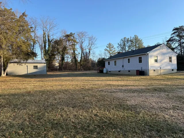 a house view with a garden space