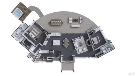 a view of a tree in a yard with a tree