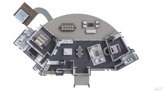 a view of a tree in a yard with a tree