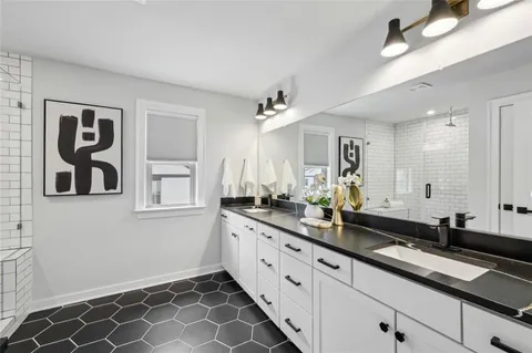 a building outdoor space with seating space