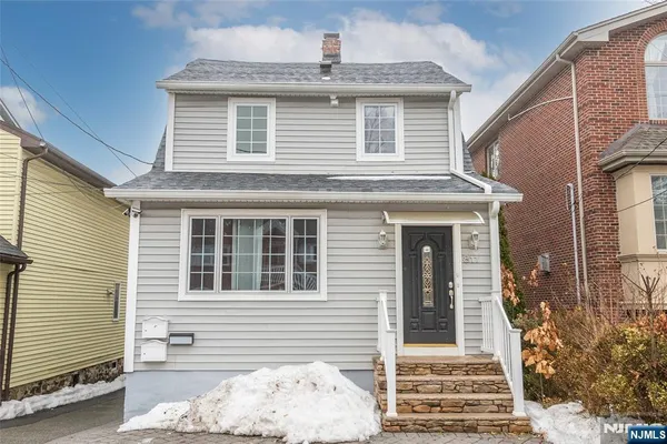 a front view of a house