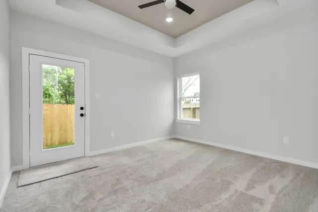 a view of an empty room