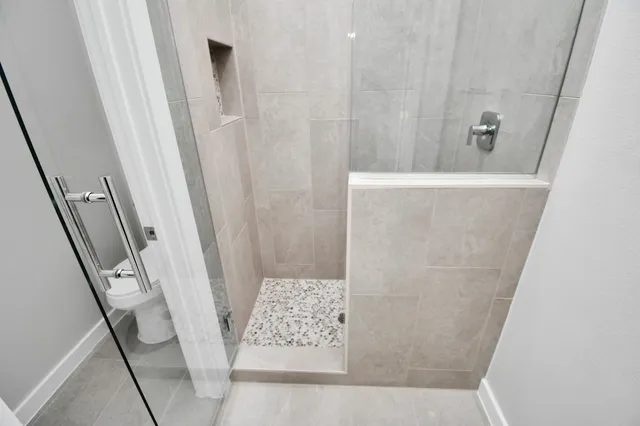 a view of a door and an outdoor space