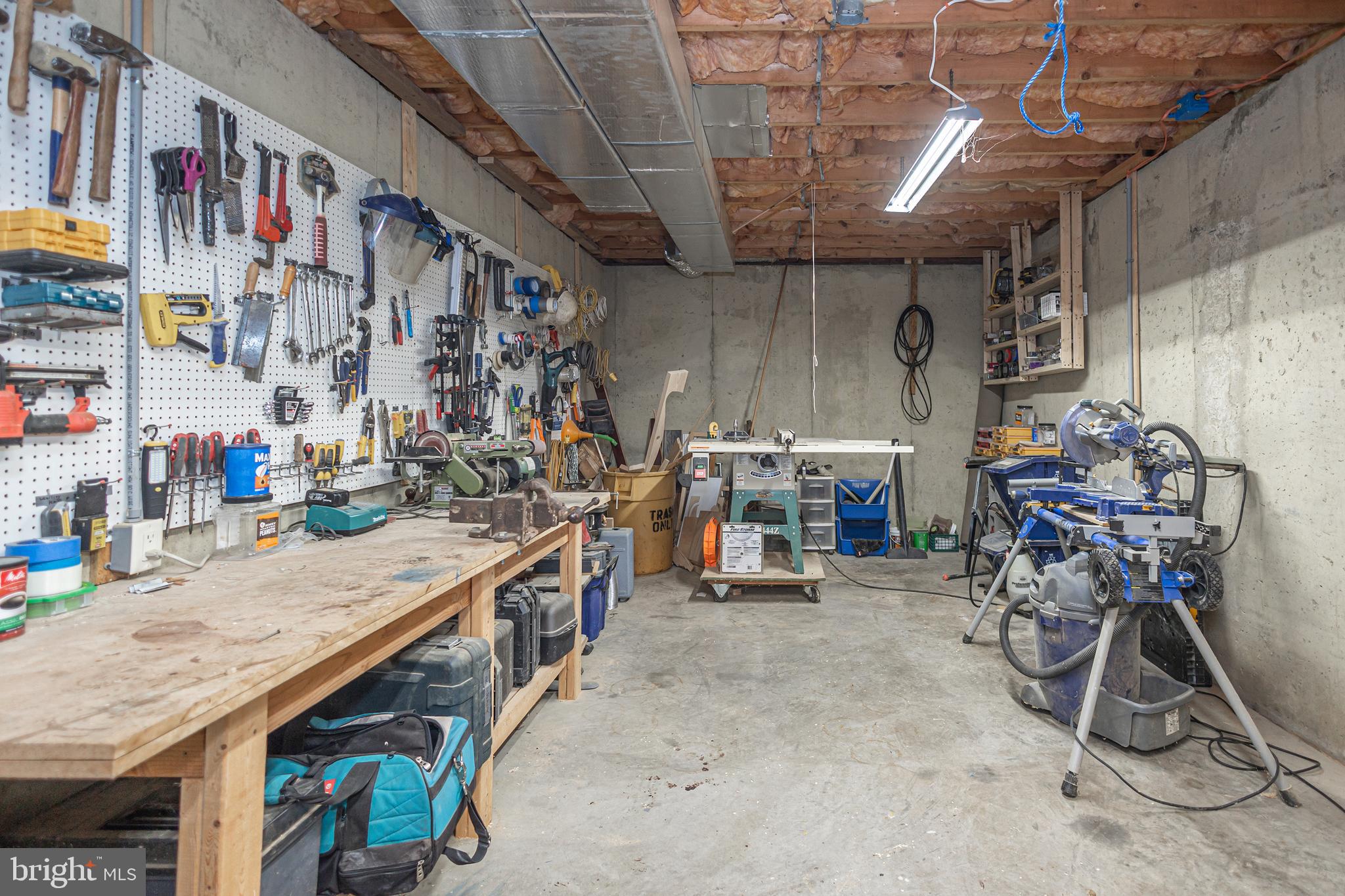 104 Gallows Run Riegelsville, PA 18077 - Photo 44 of 69 woodshop in basment