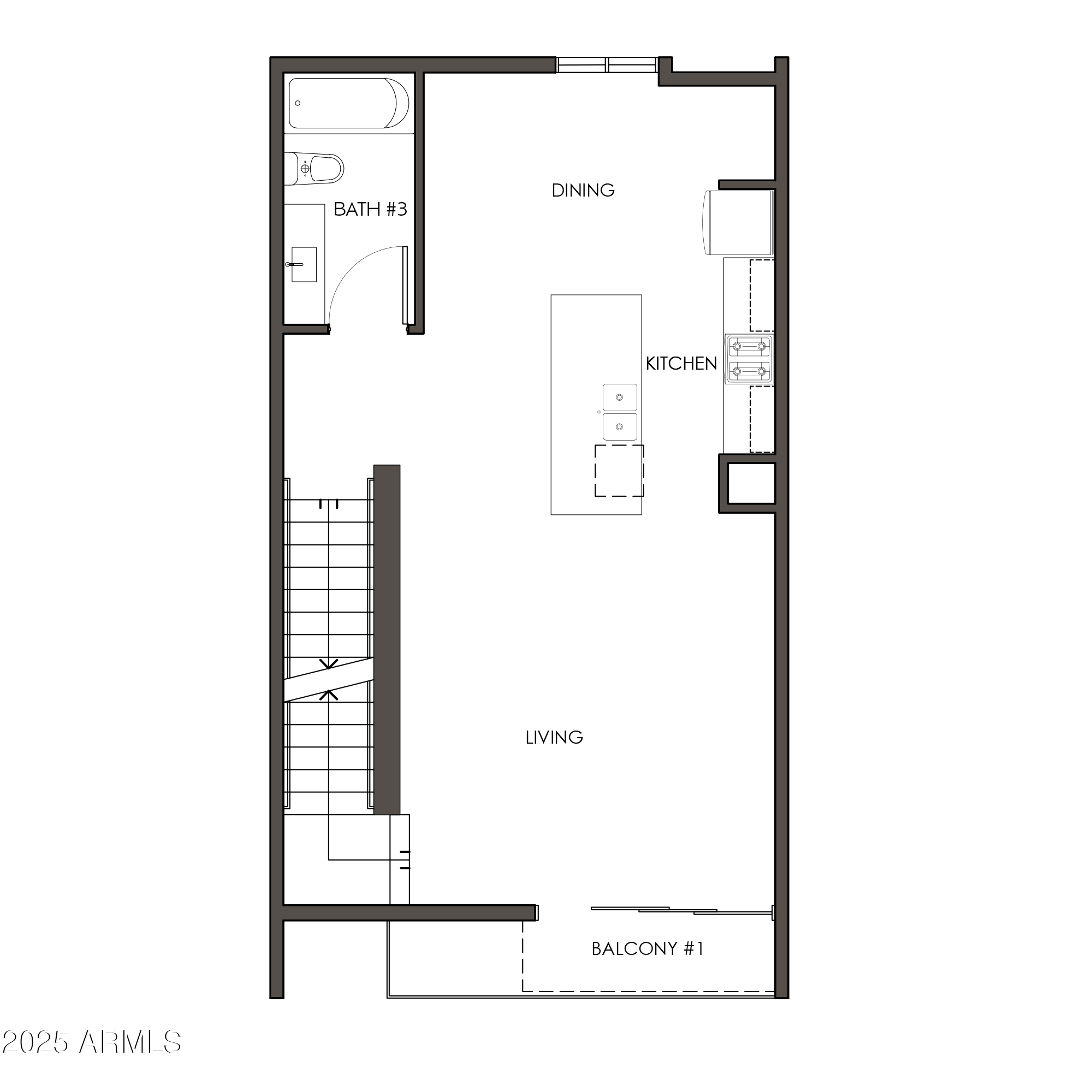 4220 North 32nd Street, Unit 3 Phoenix, AZ 85016 - Photo 37 of 38 a picture of a floor plan