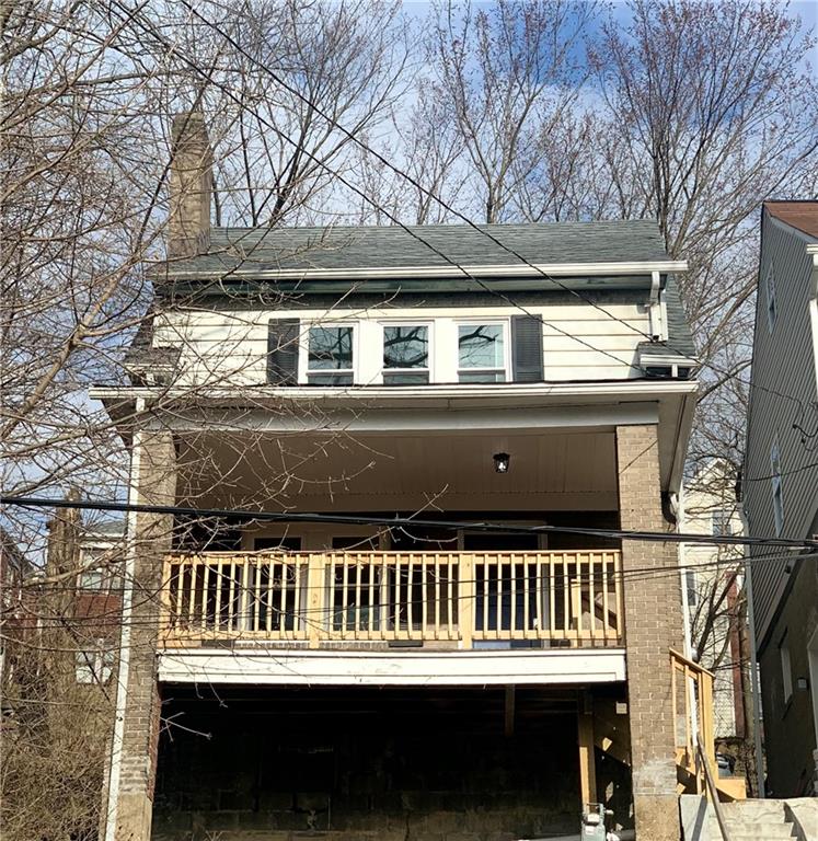 a front view of house