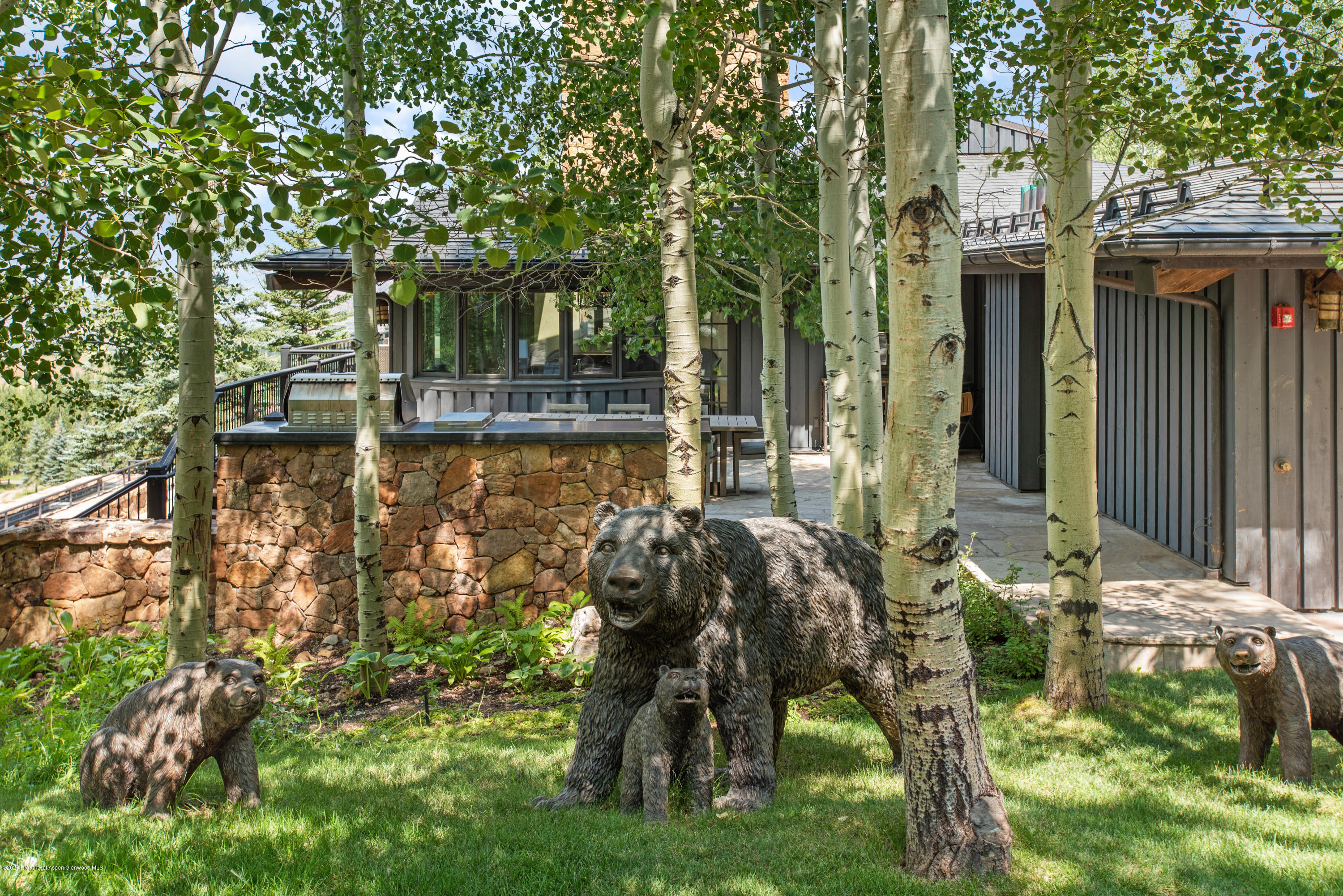 565 North Starwood Road Aspen, CO 81612 - Photo 45 of 50 a view of backyard with deck and outdoor seating
