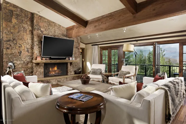 a outdoor space with furniture