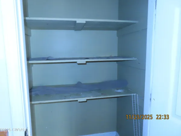 a close view of closet