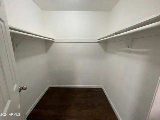 a view of a walk in closet