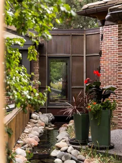 a view of a mirror on the wall