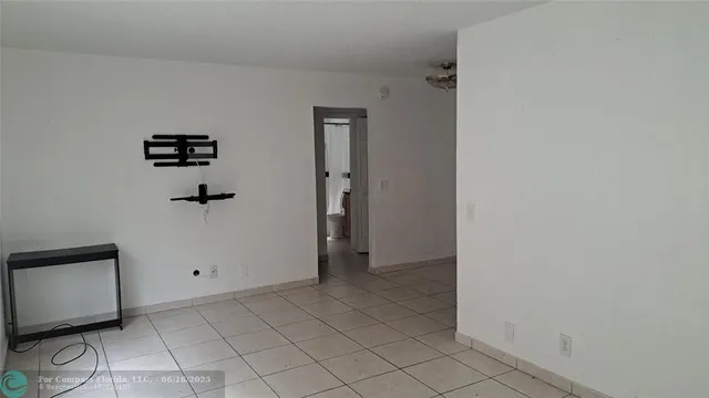 an empty room with closet