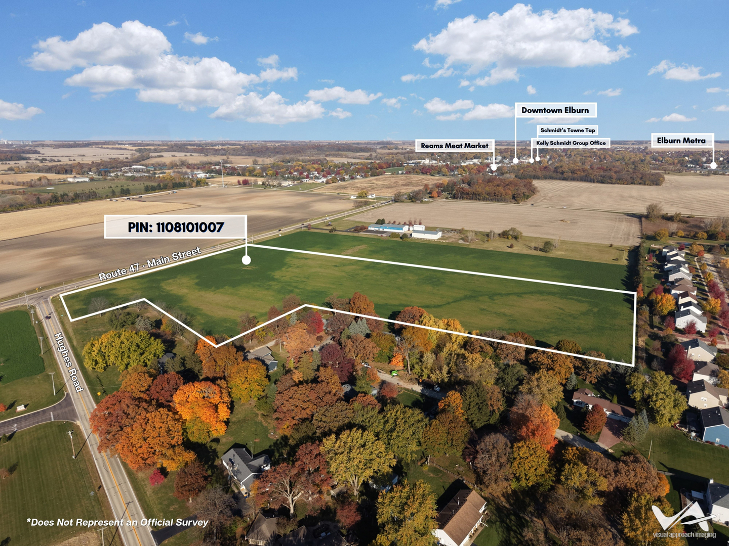 47 - Hughes Road Elburn, IL 60119 - Photo 6 of 7 an aerial view of a city