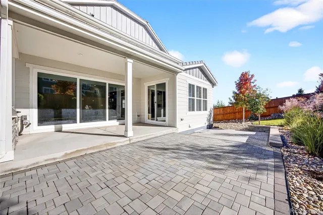 a house view with a outdoor space