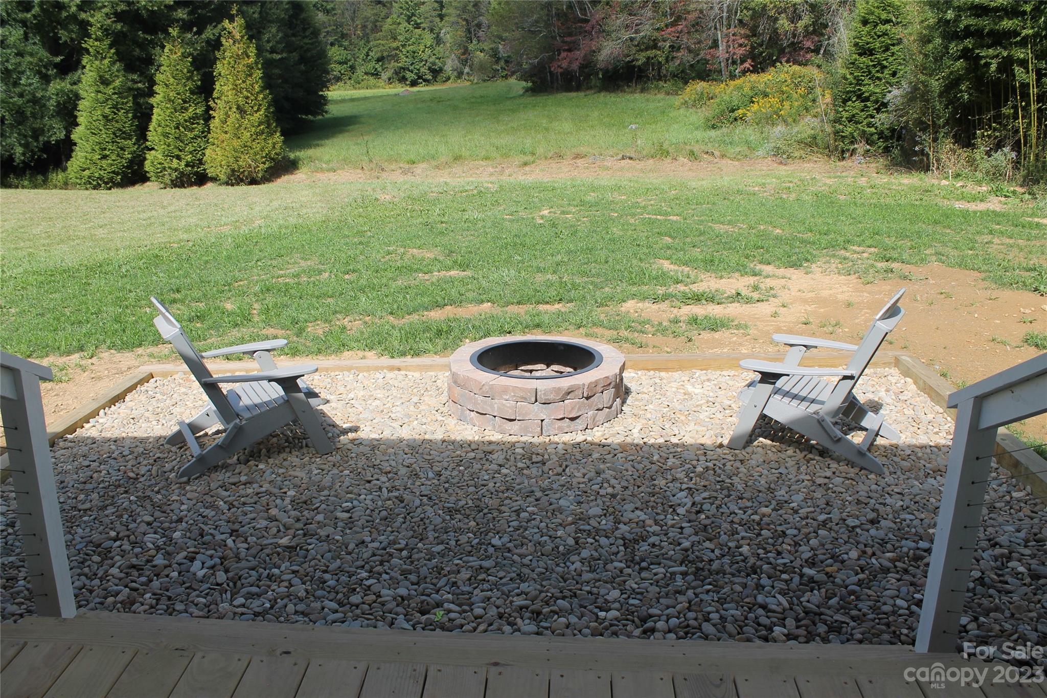 85 Rocky Lane Road Clyde, NC 28721 - Photo 9 of 37 a backyard of a house with lots of green space