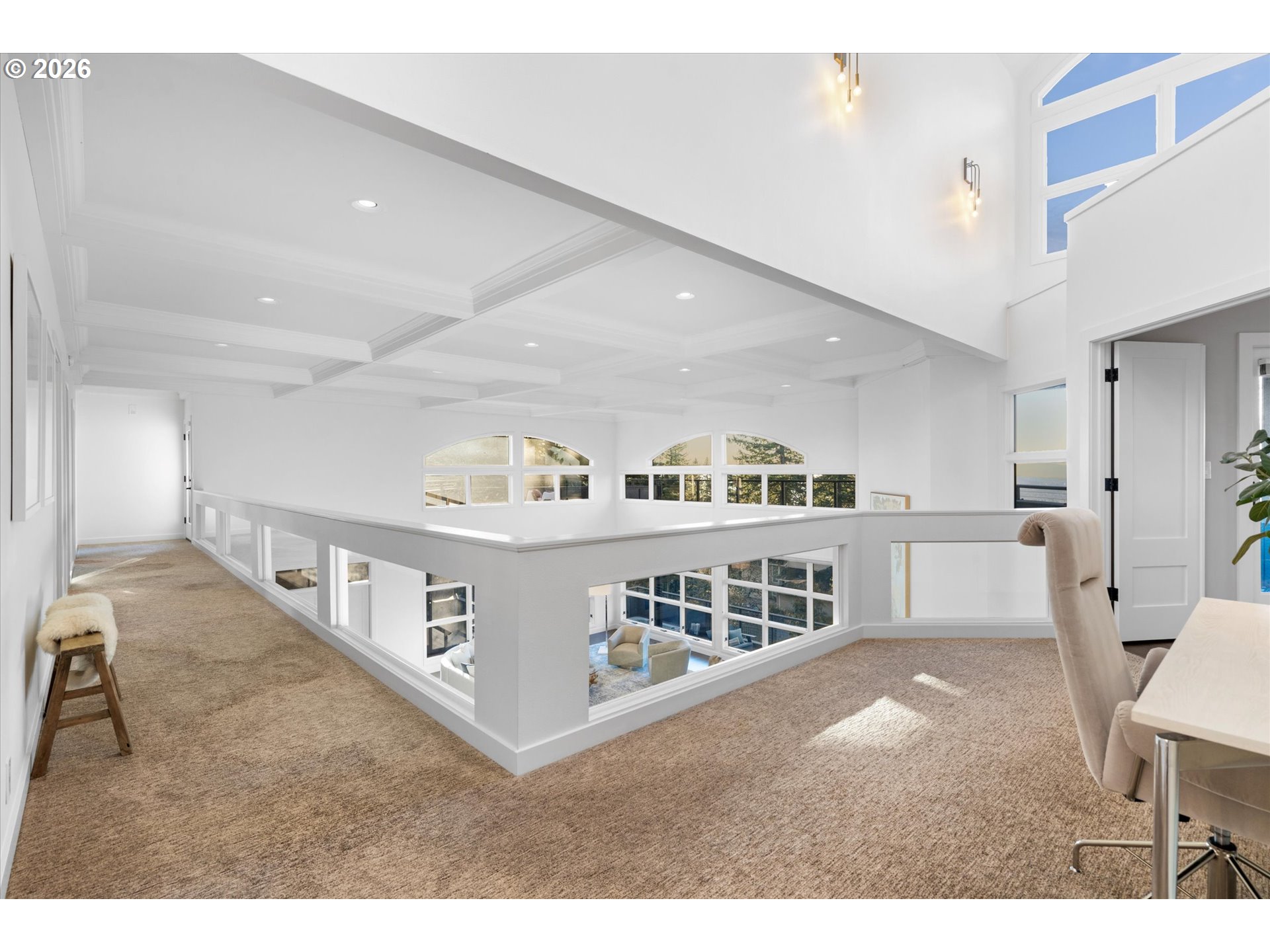 72 Nansen Summit Lake Oswego, OR 97035 - Photo 26 of 48 a living room with stainless steel appliances lots of white furniture a chandelier