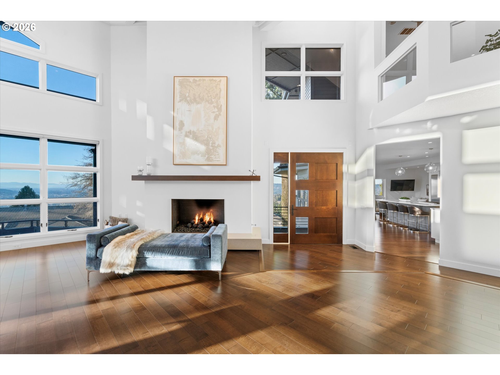 72 Nansen Summit Lake Oswego, OR 97035 - Photo 10 of 48 a living room with furniture and a fireplace