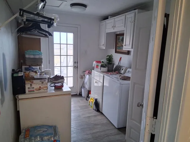 a room with storage and utility