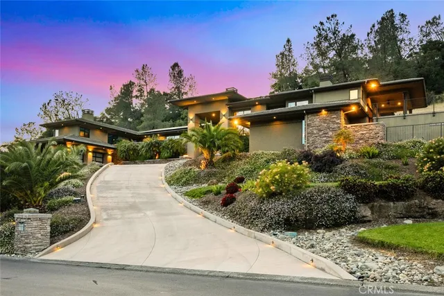 a view of a city from a balcony