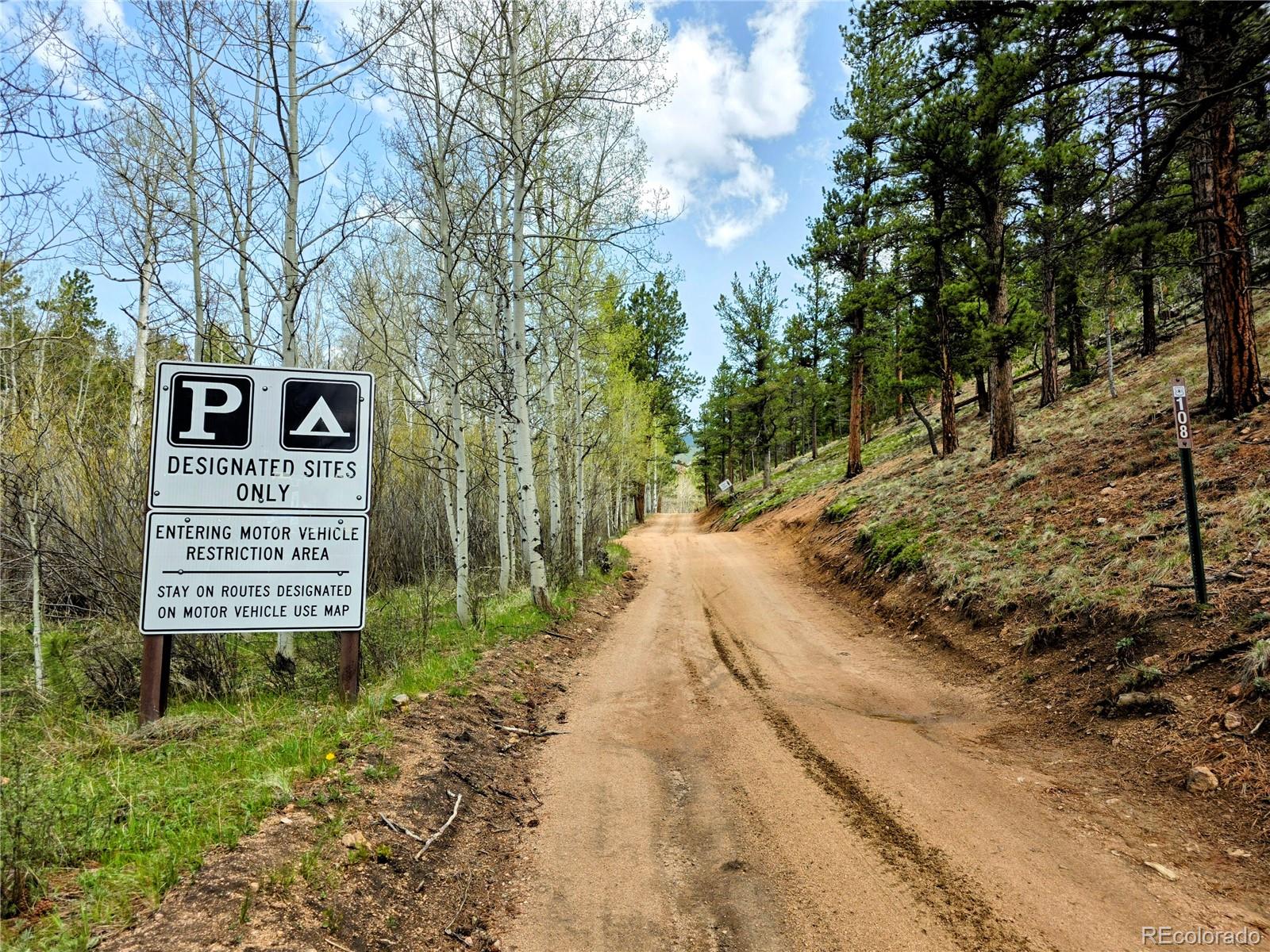101 Campbell Road Bailey, CO 80421 - Photo 48 of 49 a sign board with parking space
