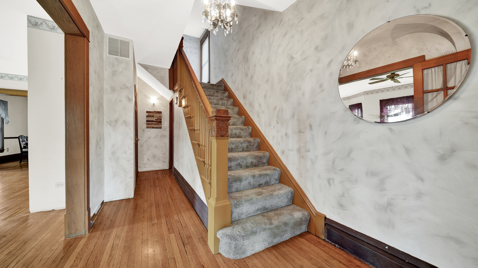 3130 Clinton Avenue Berwyn, IL 60402 - Photo 4 of 30 a view of a staircase and wooden floor