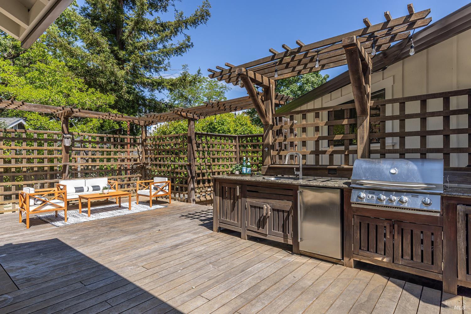 14734 Young Road Healdsburg, CA 95448 - Photo 9 of 47 a view of a street with wooden benches