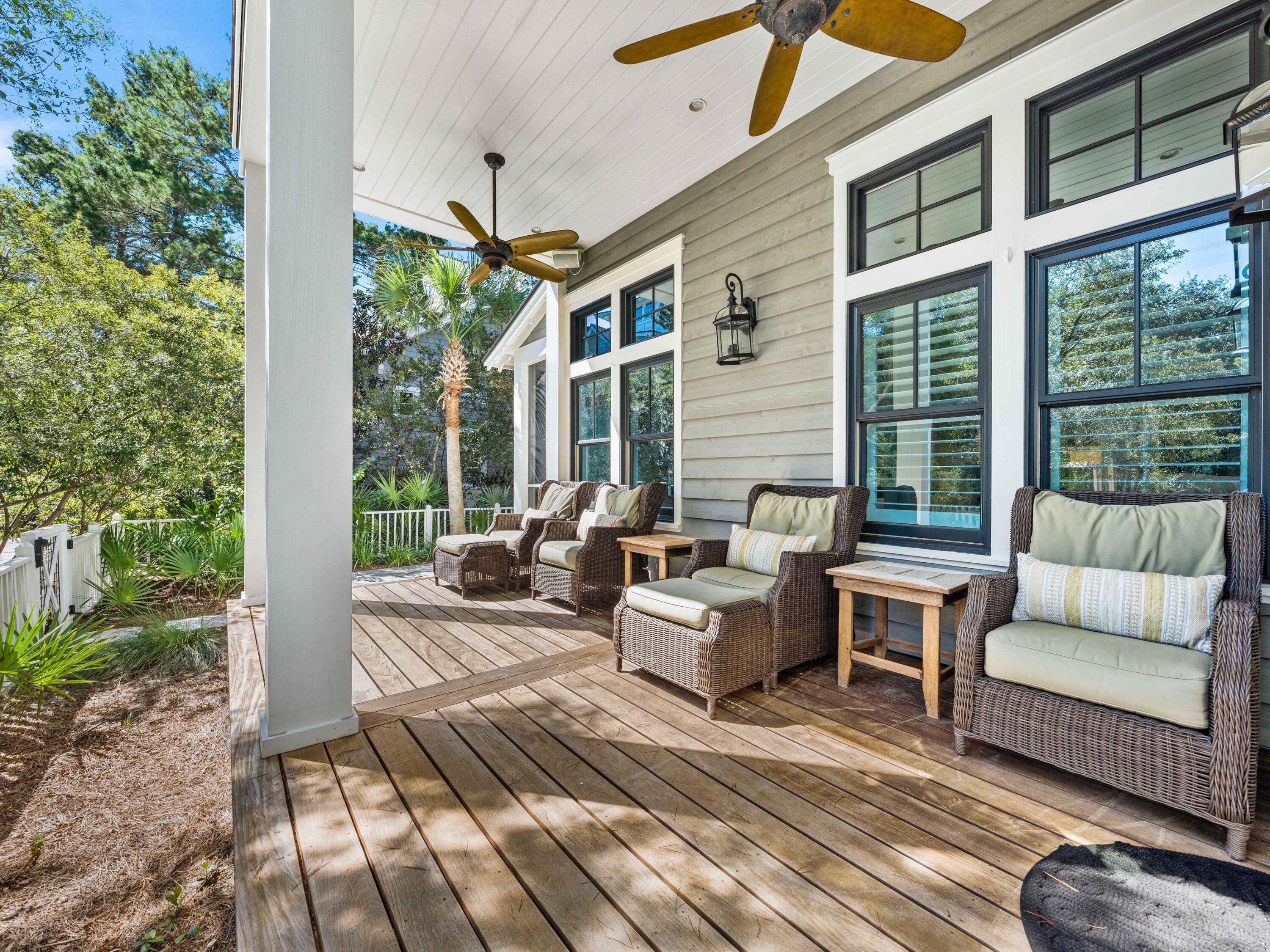 52 North Shingle Lane Watersound, FL 32461 - Photo 29 of 66 a view of a patio with couches and potted plants
