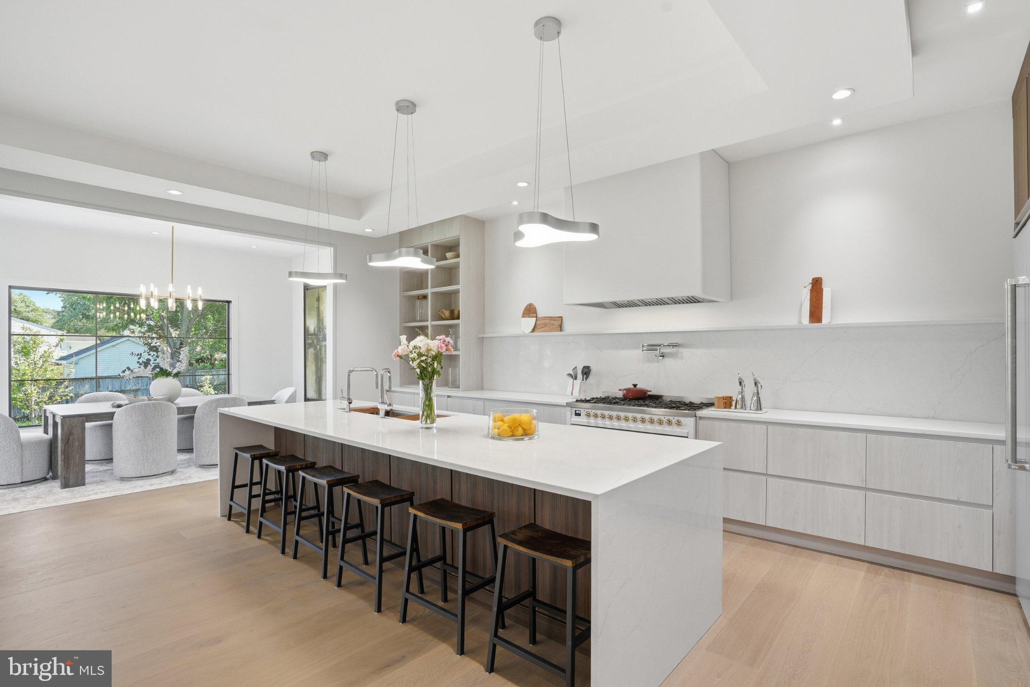 7421 Magarity Road Falls Church, VA 22043 - Photo 24 of 66 Sleek modern kitchen with natural light.