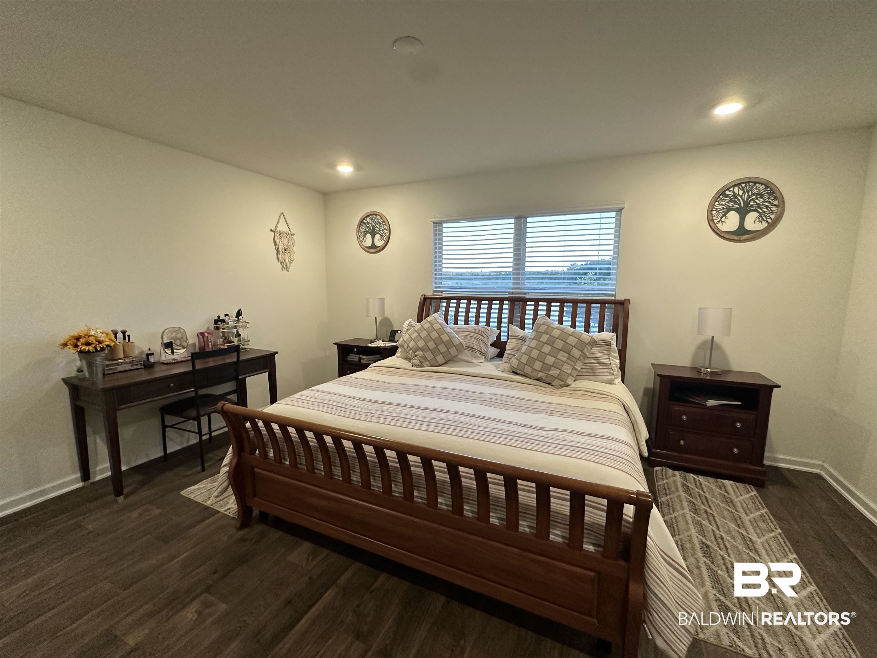 23792 Unbridled Loop Daphne, AL 36526 - Photo 16 of 36 Bedroom with dark wood-style floors and recessed lighting
