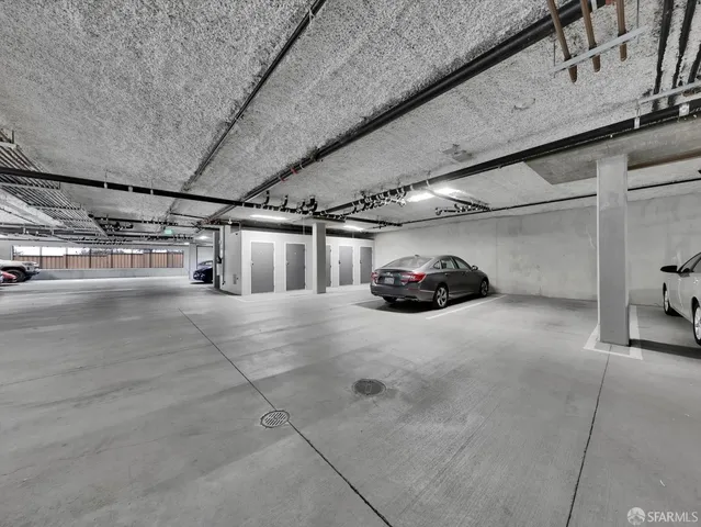 a car parked in parking space