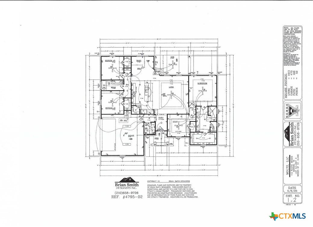 112 Rustic Woods Marion, TX 78124 - Photo 2 of 2 Builders Floor Plans