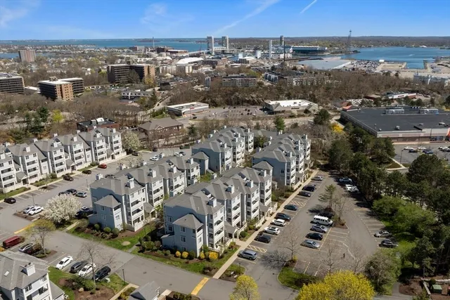 an aerial view of multiple house