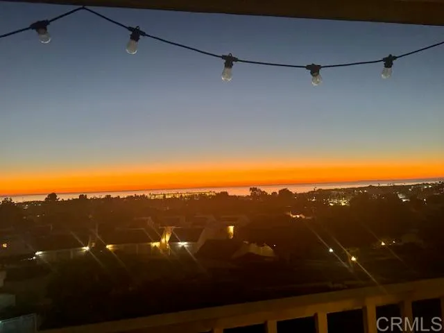 a view of city and mountain