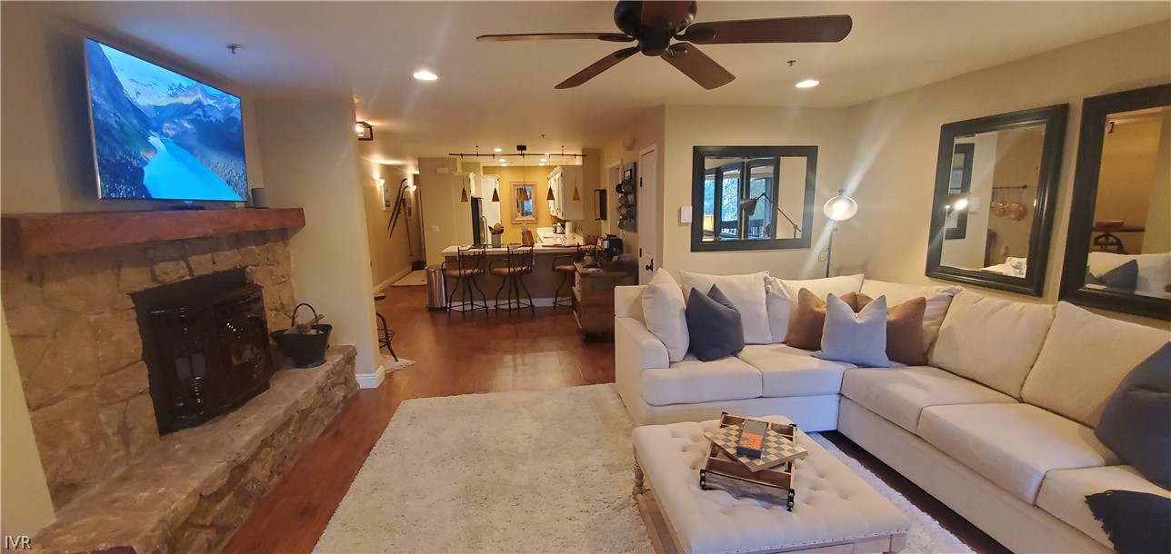 333 Ski Way, Unit 275 Incline Village, NV 89451 - Photo 6 of 18 a living room with furniture and a fireplace