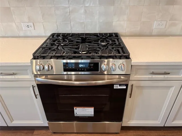 a close view of stove top oven