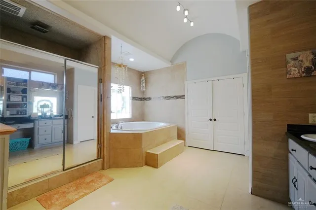 a view of a patio with table and chairs