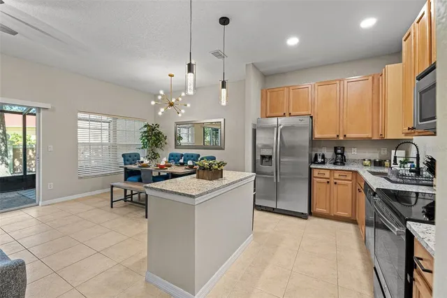 a bedroom with a bed and a mirror