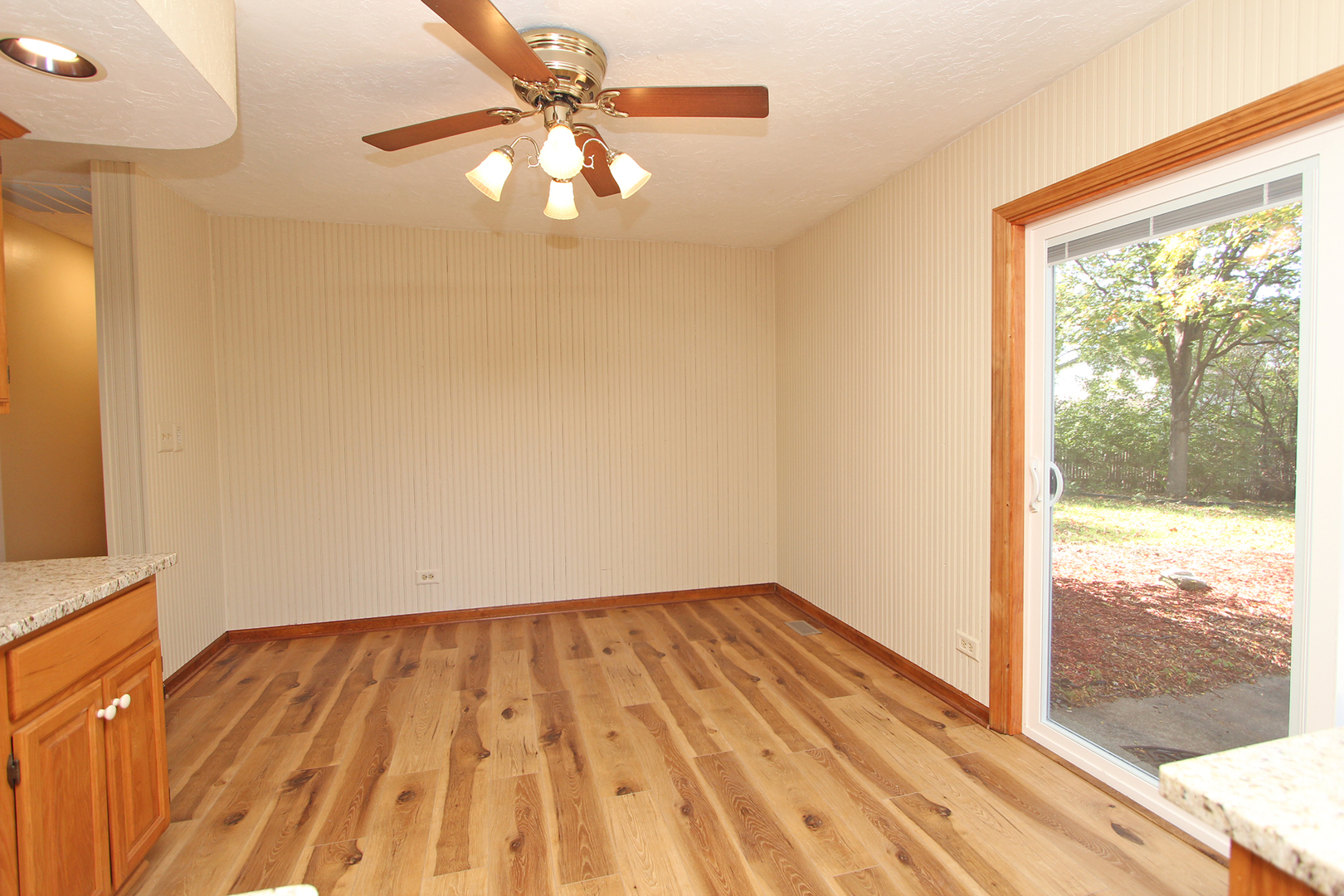 65 Old Mill Grove Road Lake Zurich, IL 60047 - Photo 14 of 29 a view of empty room with wooden floor and fan