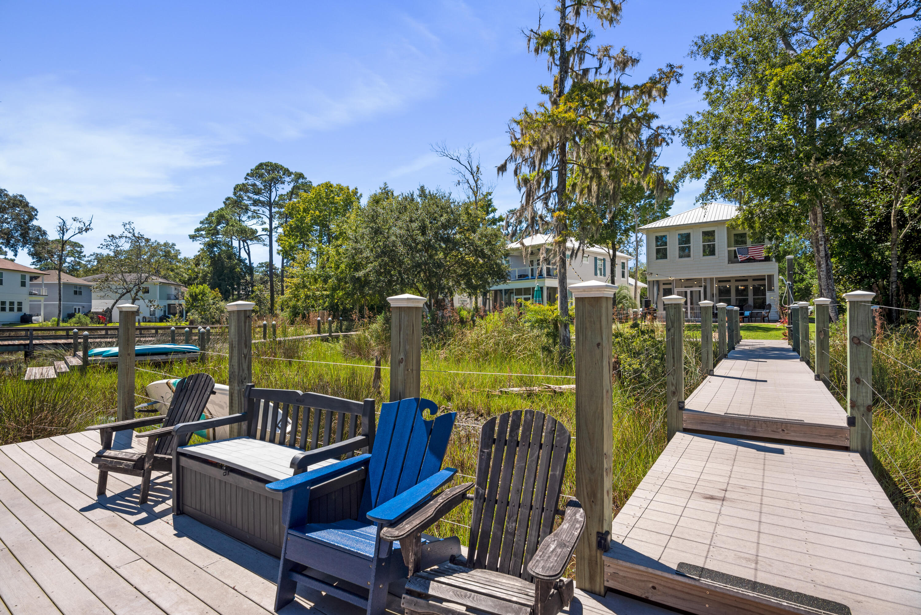 160 Rearden Way Santa Rosa Beach, FL 32459 - Photo 38 of 46 a balcony with wooden floor and lake view